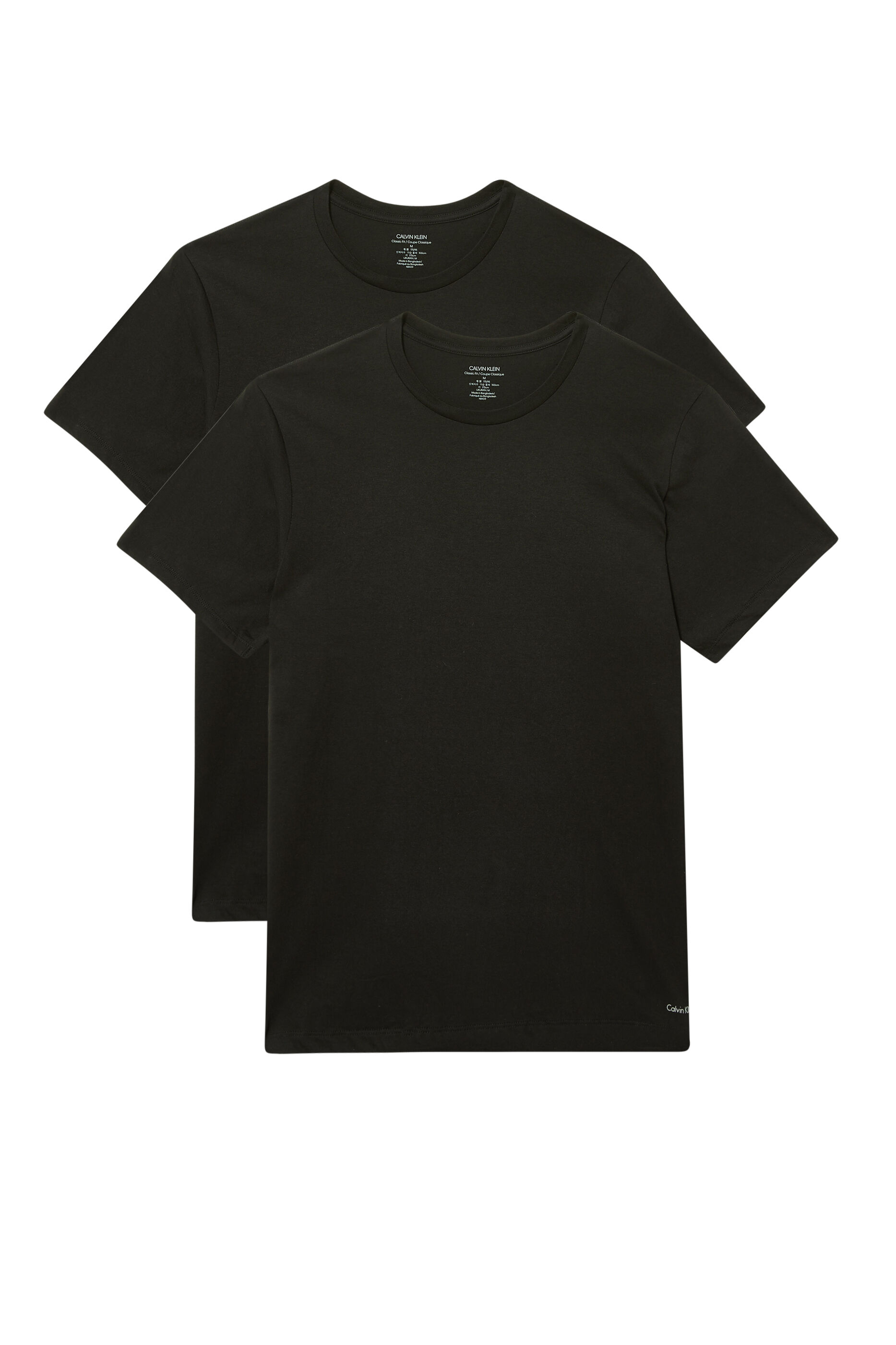 Calvin klein plain black t sales shirt